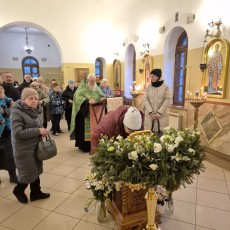 Молебен прп. Сергию в университетском храме